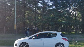 Auto en el que circulaba El Papo cuando fue detenido. Foto: Miguel Chagas.&nbsp;