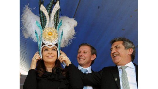 Cristina Fernández le respondió a Vázquez en acto de Gualeguaychú