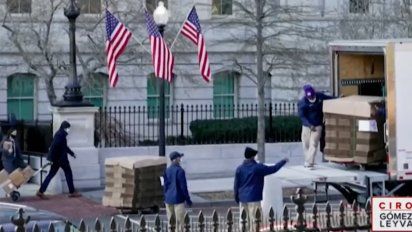 donald trump ya comenzo a mudarse de la casa blanca