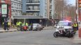 Control de la Policía e inspectores de Tránsito de la Intendencia de Montevideo en Constituyente y Jackson. Foto: Beatriz Martínez, Subrayado.