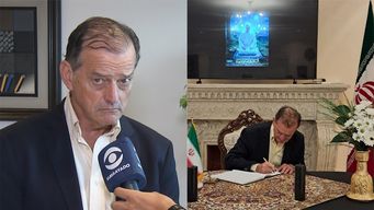 manini rios firmo el libro de condolencias en la embajada de iran por la muerte del lider supremo ali jamenei