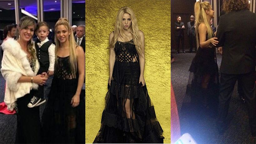 Shakira repitió el vestido en el casamiento de Messi y en las redes no se lo perdonaron