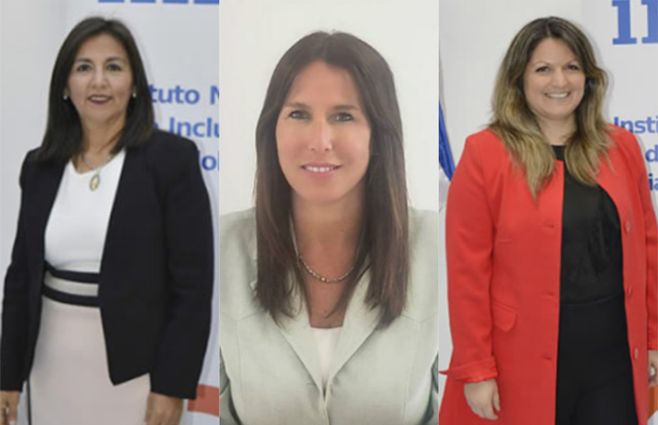 Directorio actual del INISA: con Sandra Etcheverry, Rosanna de Olivera, y Andrea Venosa.