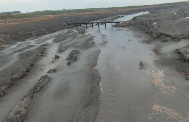 Así está hoy Paso Severino. El informe de Meteorología sobre las lluvias.