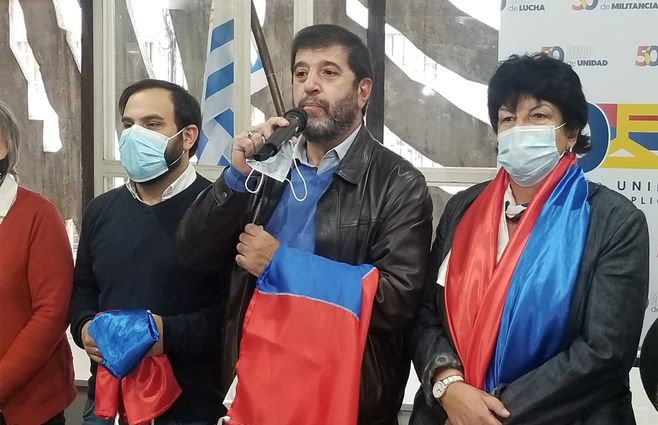 Fernando Pereira, Gonzalo Civila e Ivonne Passada.