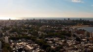 Foto: canal 10. Imagen de Montevideo, sobre las ocho de la mañana.&nbsp;