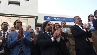 Lacalle Pou en inauguración de obra en el ex Filtro.