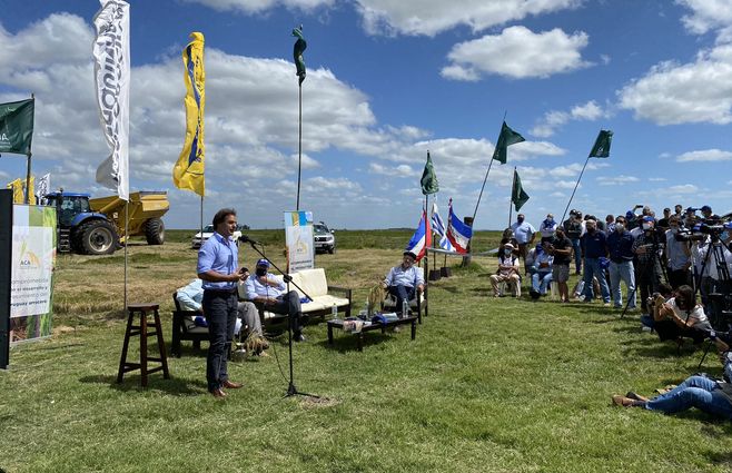 Lacalle Pou en Rocha. Foto: Comunicación de Presidencia.