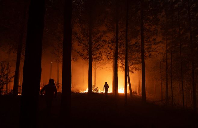 Foto: AFP. Incendios sin control en Chile.
