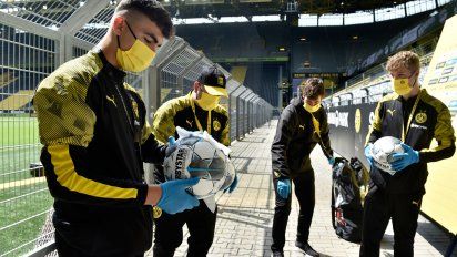galeria de fotos: asi volvio el futbol en tiempos de coronavirus covid-19