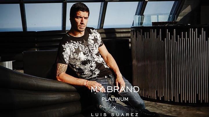 Democratie Beugel verdund Otra cara del Pistolero: Luis Suárez modelo de línea de ropa de My Brand