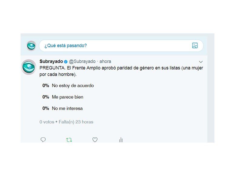 PREGUNTA: Igualdad de género en las listas del Frente Amplio