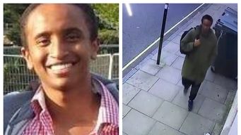 Ali Harbi Ali, registrado por cámaras de videovigilancia, cerca del lugar del crimen&nbsp;