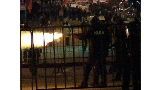 Dos procesados sin prisión por incidentes en marcha estudiantil