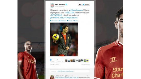 Antes Bonomi; ahora Luis Suárez recibe preguntas por Twitter