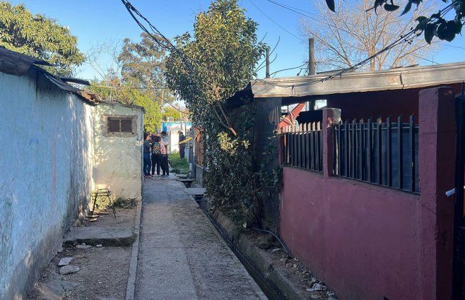 Foto: Subrayado. Escena del homicidio, en un pasillo de La Cruz de Carrasco.