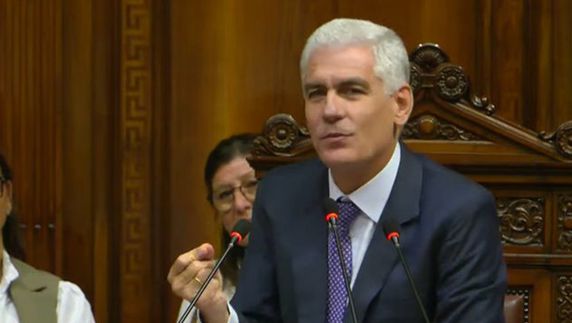 No se puede ejercer la libertad sin la vigencia de la ley, dijo Rodrigo Goñi al asumir como presidente de Diputados