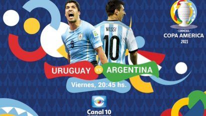 la celeste juega en canal 10: este viernes uruguay - argentina desde las 20:45