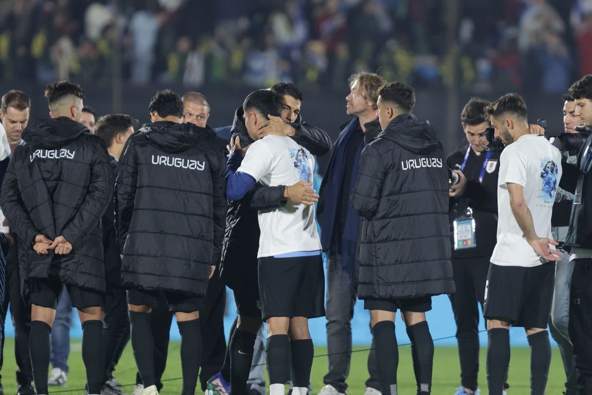 Último partido de Luis Suárez con la Celeste. Foto: Foco UY