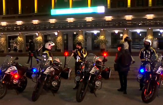 Despliegue de inspectores de la Intendencia de Montevideo, en coordinación con los efectivos del Ministerio del Interior.