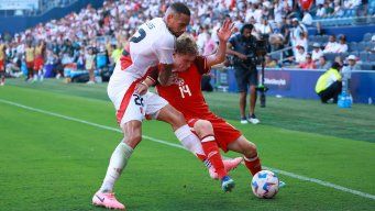 Foto: AFP. Partido entre Perú y Canadá, por Copa América.