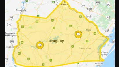 alerta amarilla se extiende a varios departamentos