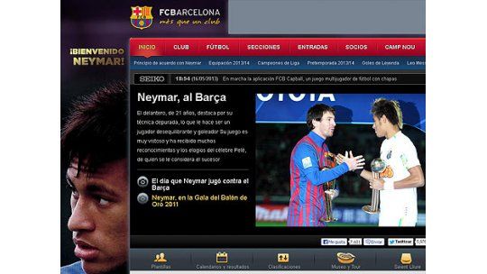 El Barcelona le da la bienvenida a Neymar; firman este lunes