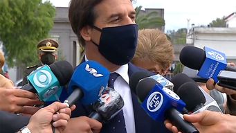 lacalle pou, heber y jefes de policia coordinan seguridad para las finales y el verano