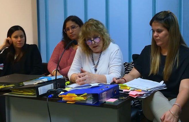 La fiscal Alicia Guione y su equipo en una de las audiencias del caso Penadés.&nbsp;