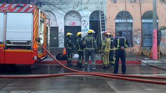 Incendio en Fernández Crespo. (Foto: Marcelo Auyanet, Subrayado).