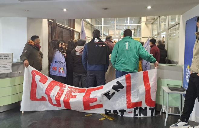 COFE ocupa el Ministerio de Trabajo. Foto: Valeria de los Santos