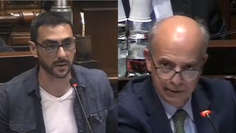 interpelacion por los aviones hercules, entre la carga de ultrafreezer y los cabezudos