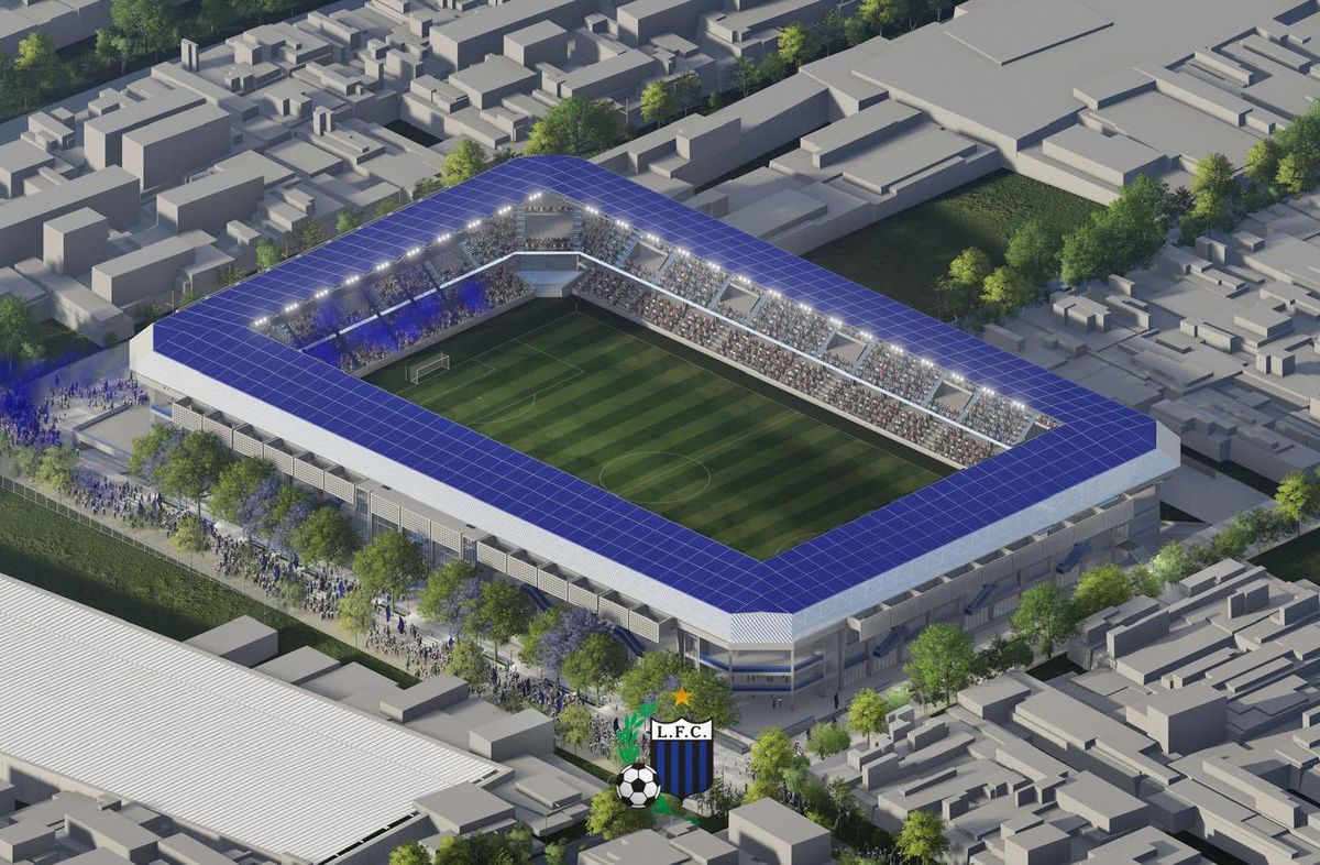 Imagen: Liverpool en X. Nuevo Estadio Belvedere. Imagen: Liverpool en X. Nuevo Estadio Belvedere.