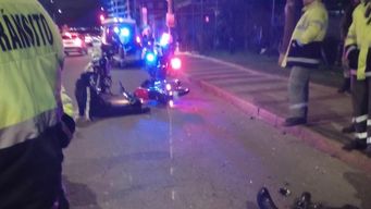 policia fue brutalmente embestido por conductor sin libreta en operativo antipicadas