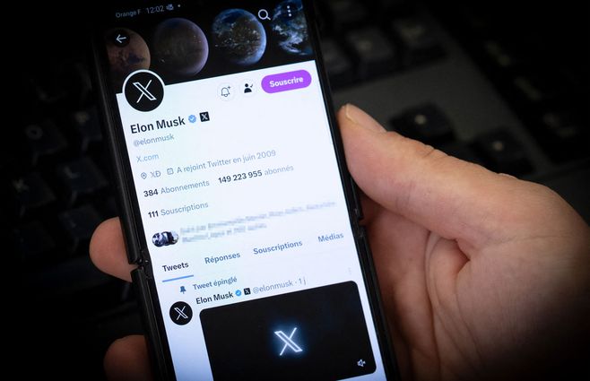 La cuenta de Elon Musk en X, antes Twitter. AFP-