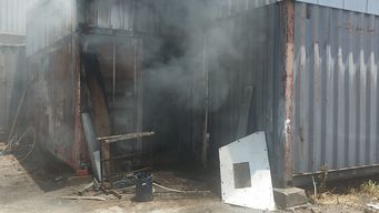 incendio afecto instalaciones de fabrica de insumos y servicios para productores lecheros en santa lucia