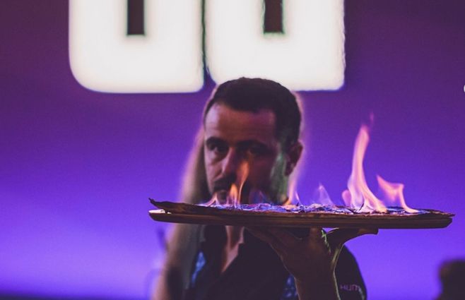 Así promocionaba el restaurante Burro Canaglia, de Madrid, sus pizzas flameadas. Foto: Instagram Burro Canaglia.