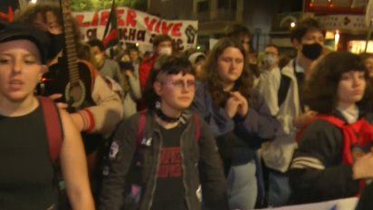 miles de estudiantes marcharon por 18 de julio en aniversario de liber arce