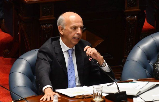 Javier García en la interpelación a Lazo por Cardama. Foto: FocoUy