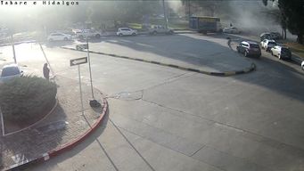 interior divulgo imagenes de camaras de videovigilancia sobre explosion en villa biarritz