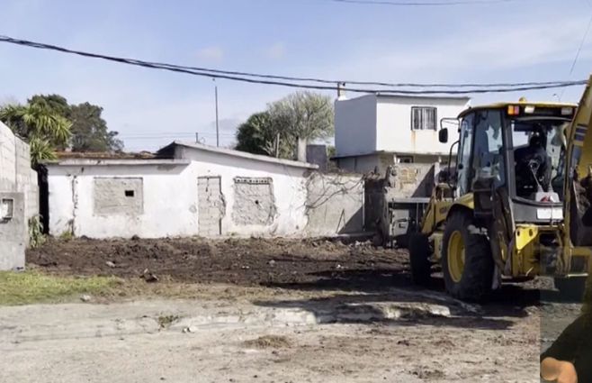 La casa allanada en Maldonado donde vivían las personas desaparecidas, y que se usaba ahora para vender droga.&nbsp;