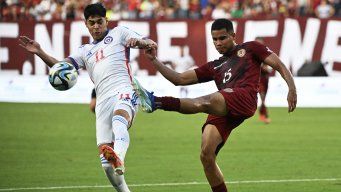 Foto: AFP. Venezuela le ganó a Chile 3-0.