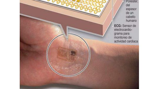 Piel electrónica puede monitorear el corazón