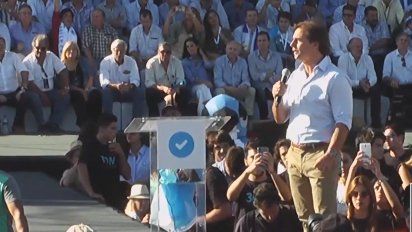 Foto: captura de pantalla de la transmisión en vivo del acto.