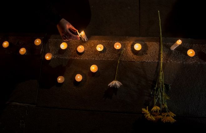 Ceremonia de protesta realizada en Chile contra abusos sexuales en la iglesia. ARCHIVO