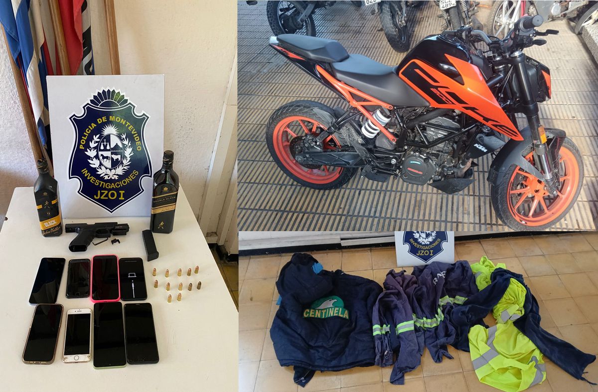 Fotos cedidas a Subrayado. Parte de lo incautado a los detenidos. Fotos cedidas a Subrayado. Parte de lo incautado a los detenidos.