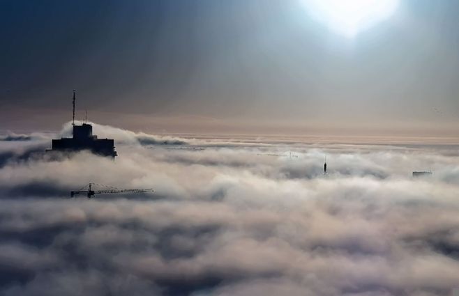 Niebla sobre Montevideo, 19 de junio de 2025. Foto: Subrayado.