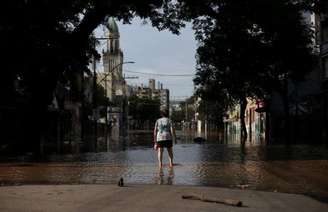 Foto: AFP. Inundaciones en Brasil.