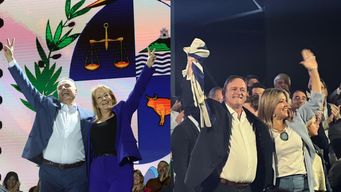 las formulas presidenciales realizaron los actos de cierre de campana previo al balotaje