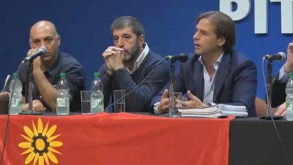 La reciente visita de Lacalle Pou al PIT-CNT. Sobre la mesa estuvo la ley de negociación colectiva a la que el Partido Nacional quisiera realizarle cambios&nbsp;